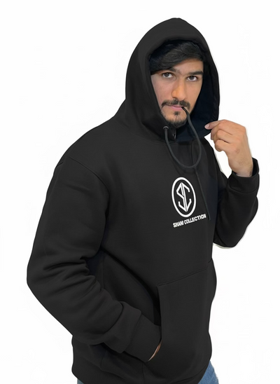 Premium BLACK Fleece Hoodie – Soft & Stylish